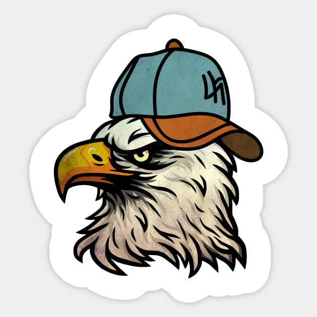 Eagle retro Sticker by UnikRay